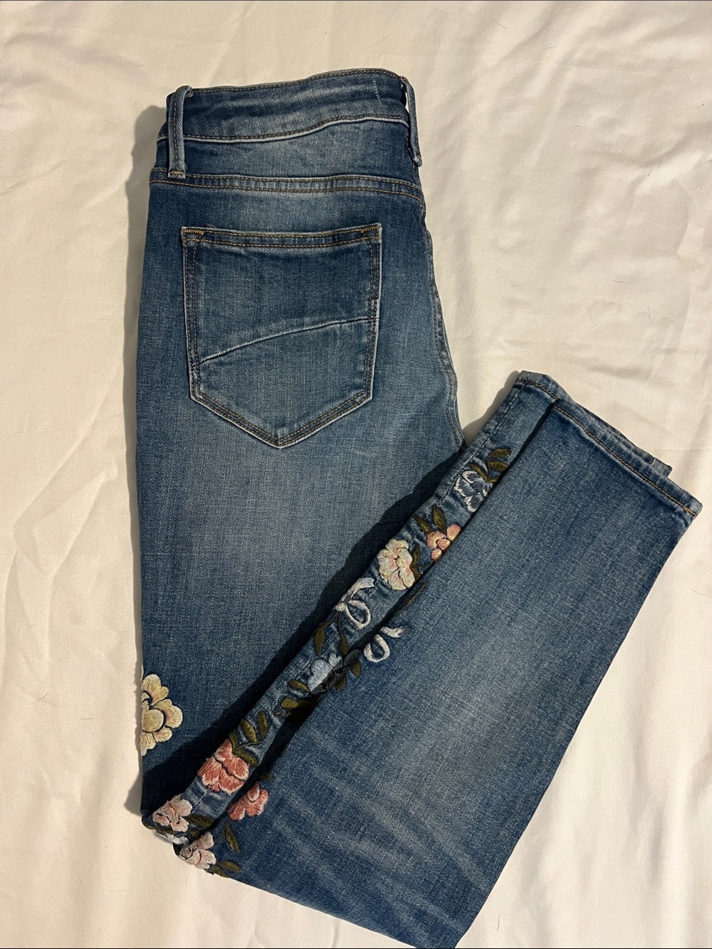 DRIFTWOOD Dark Blue Jackie High Rise Pink, Yellow and Blue Embroidery - Picture 8 of 8